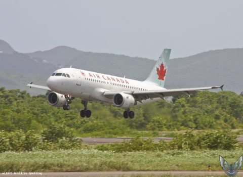 C-FYJP · Airbus A319, Martinique – Aimé Césaire