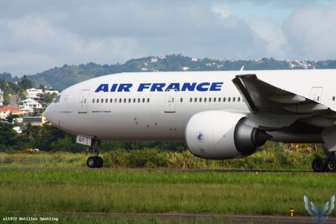 F-GSQT · Boeing 777-300ER, Martinique – Aimé Césaire