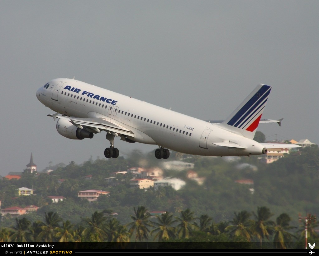 F-GKXC · Airbus A320, Air France, Martinique – Aimé Césaire