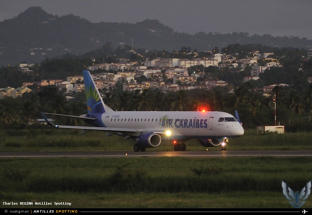 F-OSUD · Embraer E190, Air Caraïbes, Martinique – Aimé Césaire
