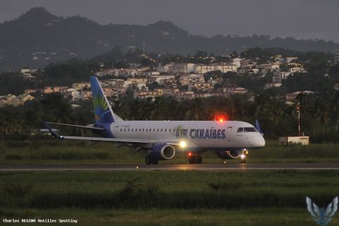 F-OSUD · Embraer E190, Martinique – Aimé Césaire
