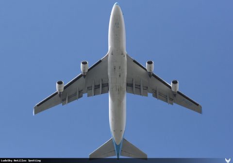 F-GTUI · Boeing 747-400, Martinique – Aimé Césaire