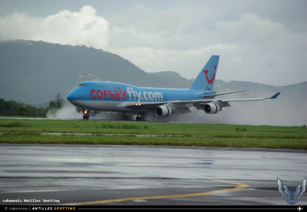 F-HSEX · Boeing 747-400, Corsairfly, Martinique – Aimé Césaire