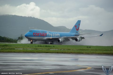 F-HSEX · Boeing 747-400, Martinique – Aimé Césaire