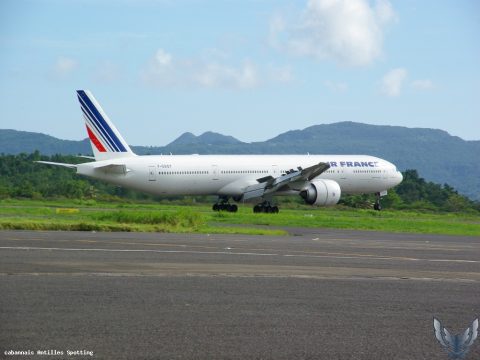 F-GSQT · Boeing 777-300ER, Martinique – Aimé Césaire