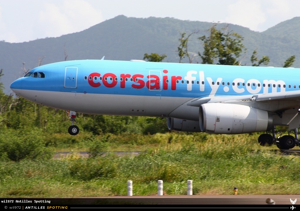 F-HBIL · Airbus A330-200, Corsairfly, Martinique – Aimé Césaire