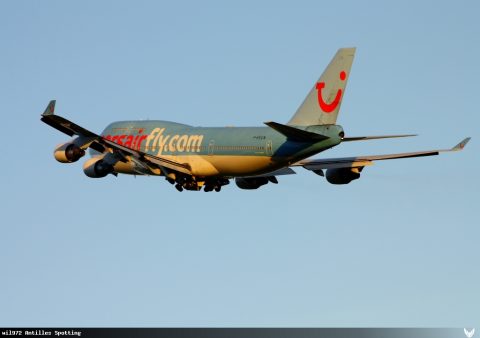 F-HSUN · Boeing 747-400, Martinique – Aimé Césaire