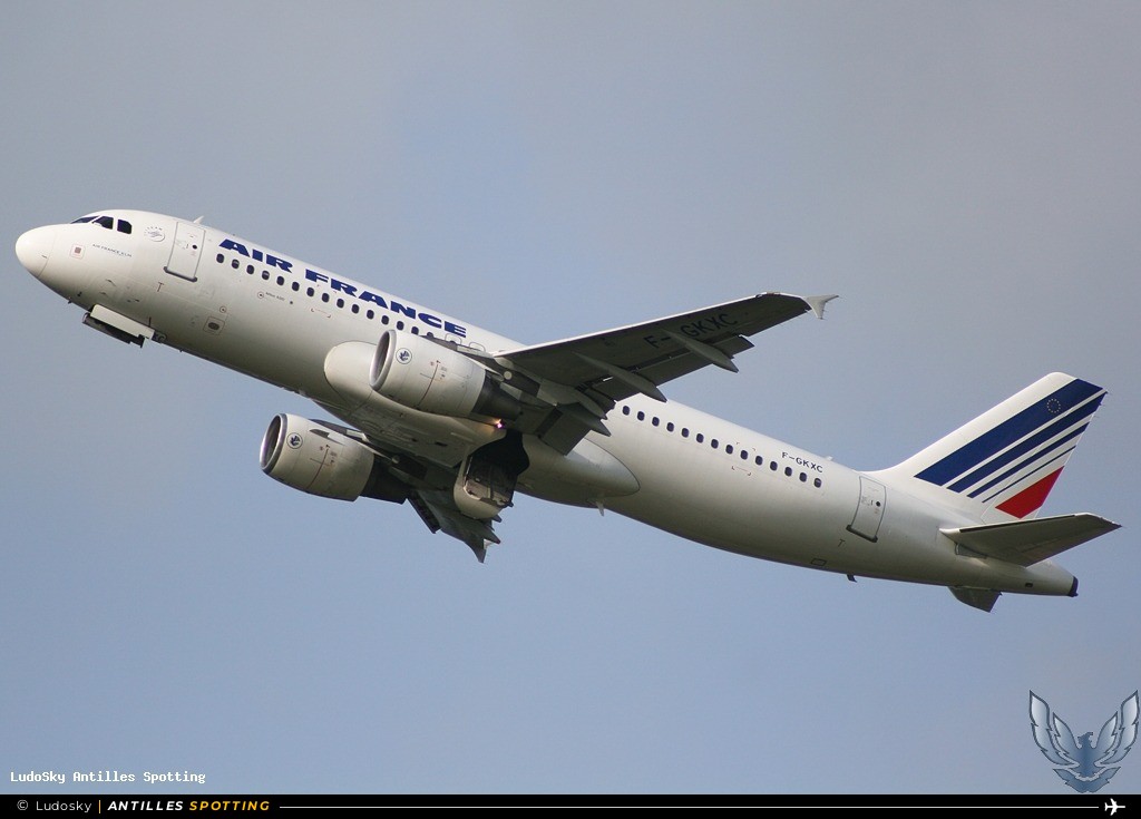 F-GKXC · Airbus A320, Air France, Pointe-à-Pitre – Maryse Condé
