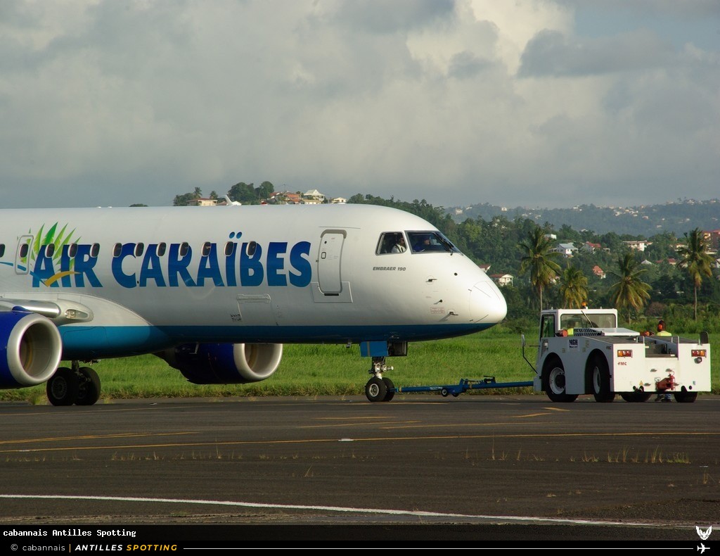 F-OSUD · Embraer E190, Air Caraïbes, Martinique – Aimé Césaire