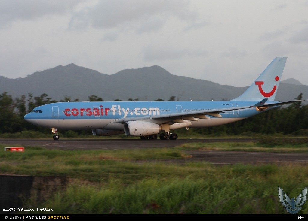 F-HBIL · Airbus A330-200, Corsairfly, Martinique – Aimé Césaire