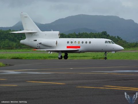 F-RAFI · Dassault Falcon 50, Martinique – Aimé Césaire