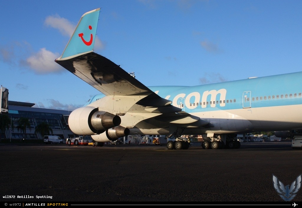 F-HSUN · Boeing 747-400, Corsairfly, Martinique – Aimé Césaire