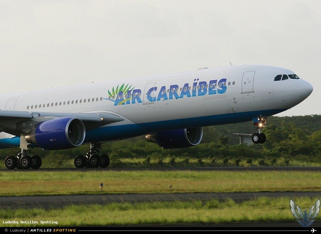 F-GOTO · Airbus A330-300, Air Caraïbes, Pointe-à-Pitre – Maryse Condé