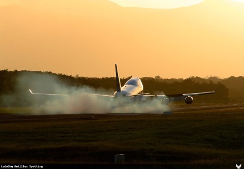 F-HKIS · Boeing 747-400, Pointe-à-Pitre – Maryse Condé