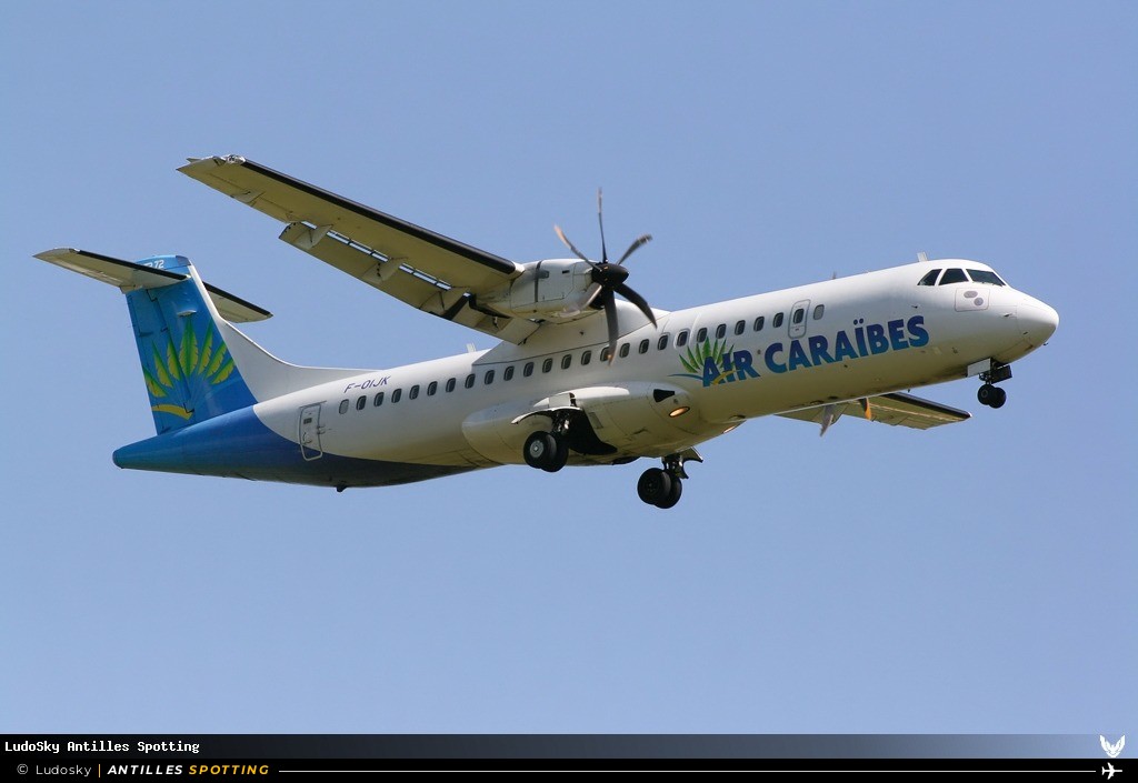 F-OIJK · ATR 72-500, Air Caraïbes, Pointe-à-Pitre – Maryse Condé
