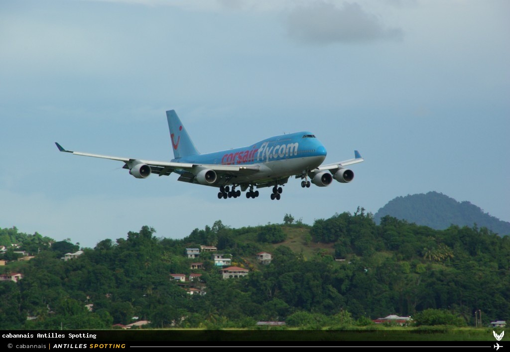 F-HSUN · Boeing 747-400, Corsairfly, Martinique – Aimé Césaire