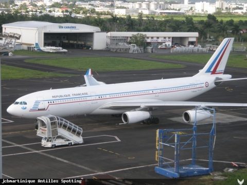 F-RAJA · Airbus A340-200, Martinique – Aimé Césaire