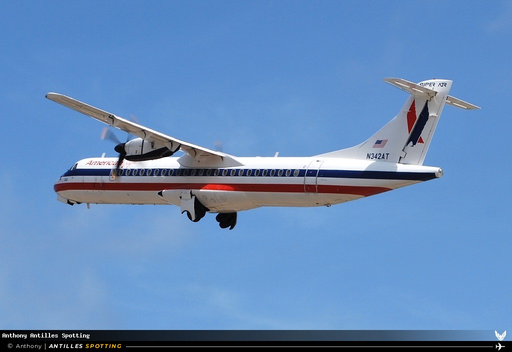 N342AT · ATR 72-200, American Eagle, The Valley – Clayton J. Lloyd