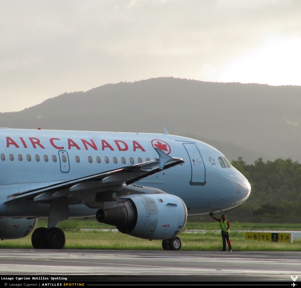 C-FYKC · Airbus A319, Air Canada, Martinique – Aimé Césaire