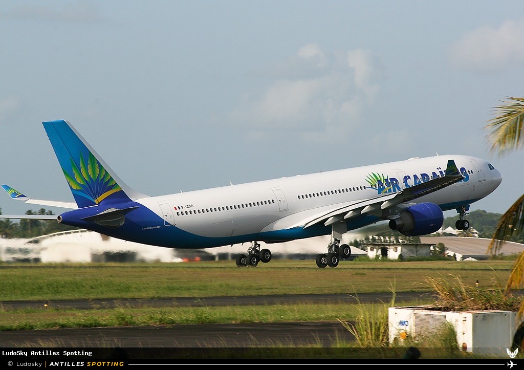 F-GOTO · Airbus A330-300, Air Caraïbes, Pointe-à-Pitre – Maryse Condé