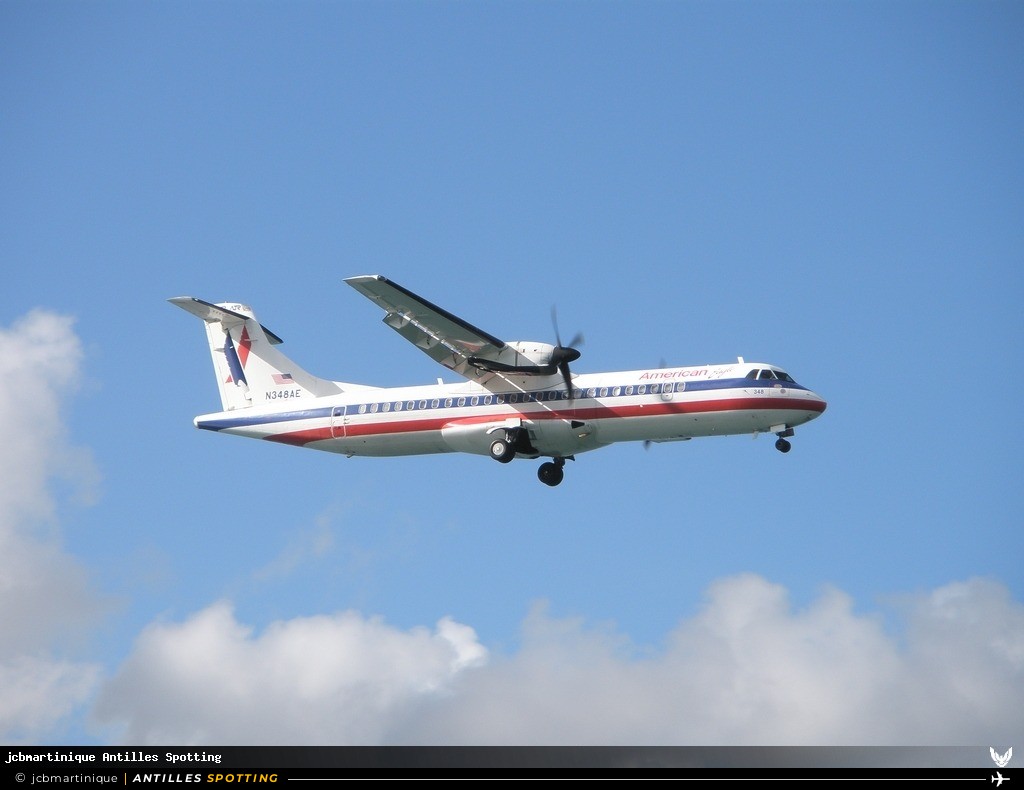 N348AE · ATR 72-200, American Eagle, Martinique – Aimé Césaire