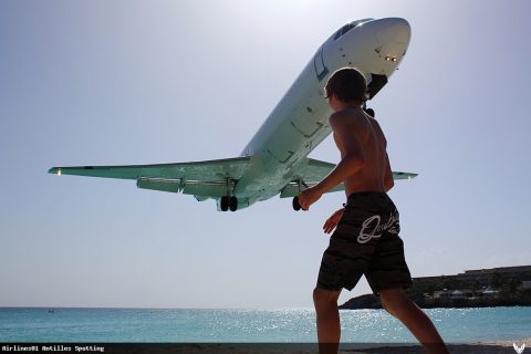 PJ-DAA · Fokker 100, Sint Maarten – Princess Juliana