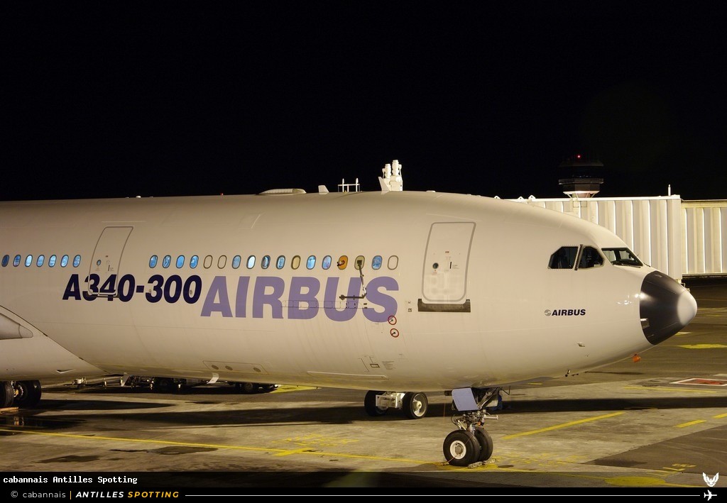 F-WWAI · Airbus A340-300, Airbus Industrie, Martinique – Aimé Césaire