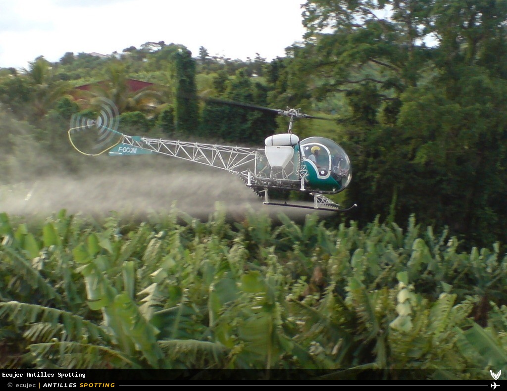 F-GCQM · Bell 47, Air Antilles Associés, Martinique – Aimé Césaire