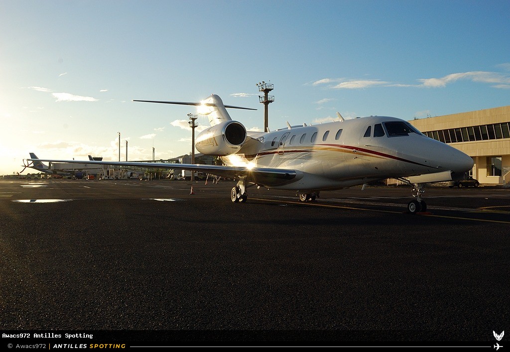 N32NG · Cessna Citation X, Privé, Martinique – Aimé Césaire