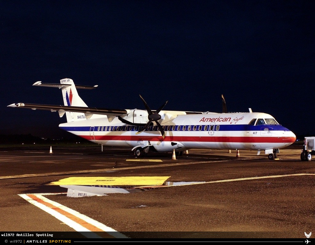 N417AT · ATR 72-200, American Eagle, Martinique – Aimé Césaire