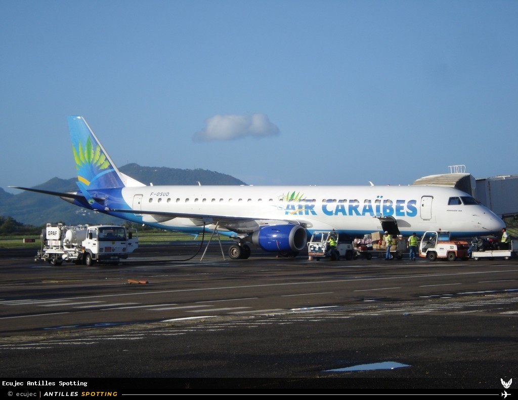 F-OSUD · Embraer E190, Air Caraïbes, Martinique – Aimé Césaire
