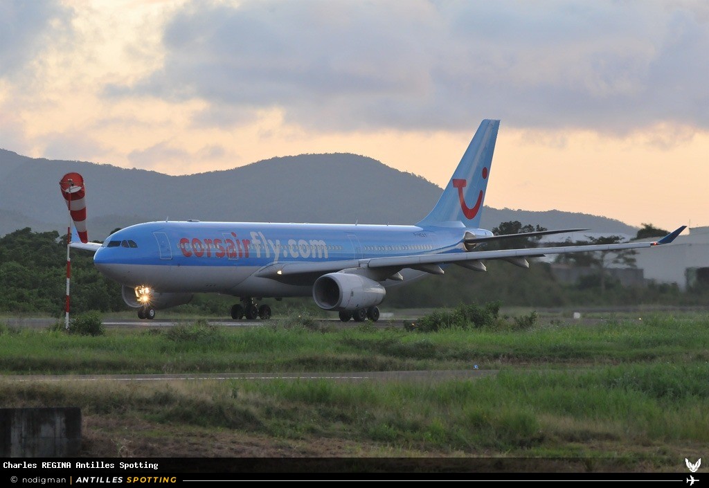 F-HCAT · Airbus A330-200, Corsairfly, Martinique – Aimé Césaire