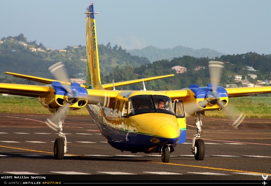 J8-VBG · Aero Commander 500S, SVG Air, Martinique – Aimé Césaire