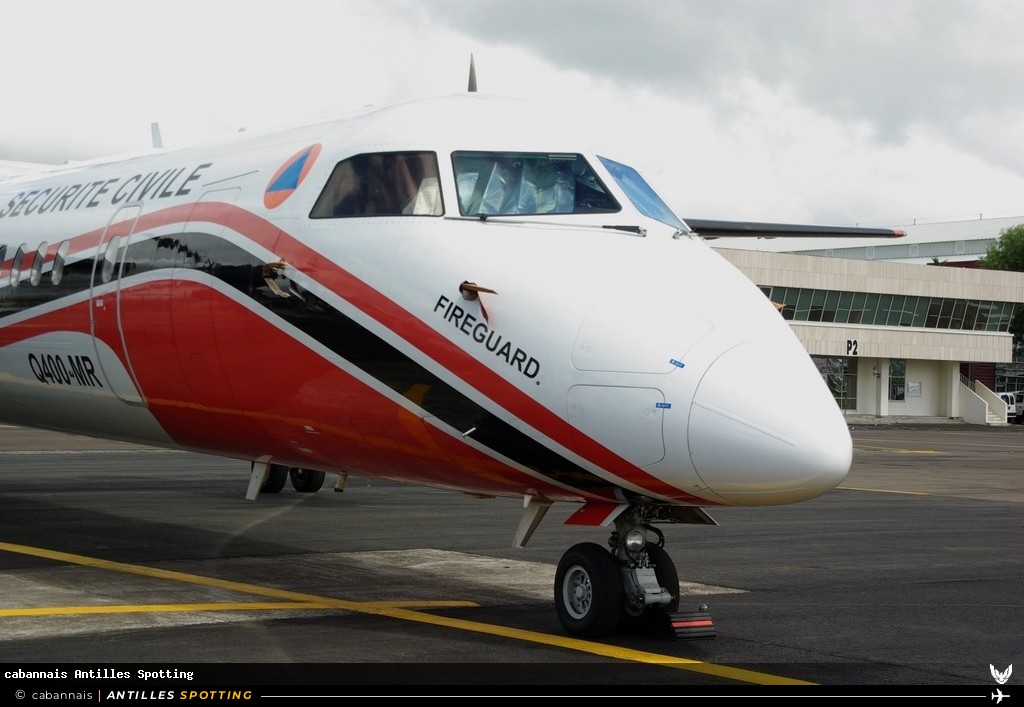 F-ZBMC · De Havilland Canada Dash 8-400, Sécurité civile, Martinique – Aimé Césaire