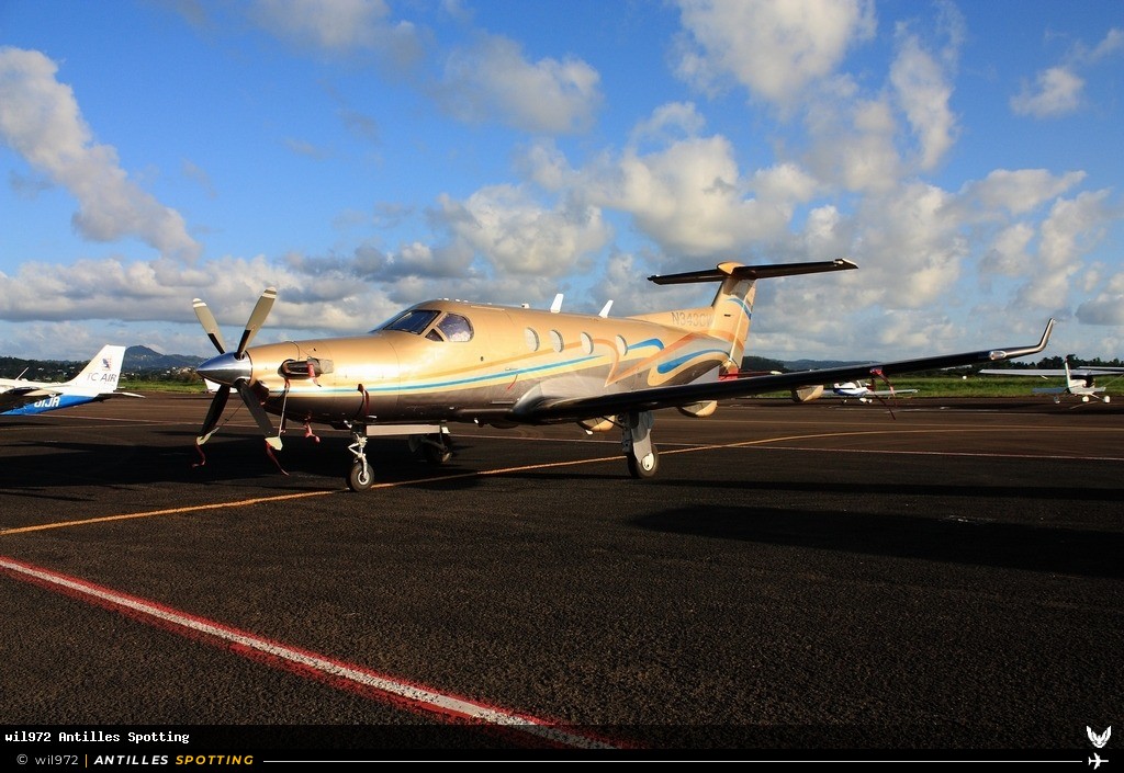 N343CW · Pilatus PC-12, Privé, Martinique – Aimé Césaire