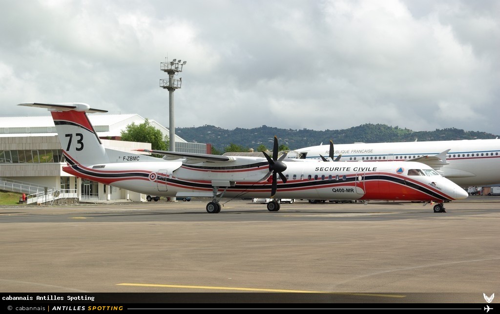 F-ZBMC · De Havilland Canada Dash 8-400, Sécurité civile, Martinique – Aimé Césaire