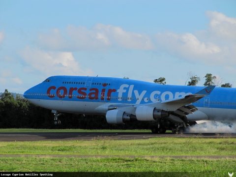 F-HKIS · Boeing 747-400, Martinique – Aimé Césaire