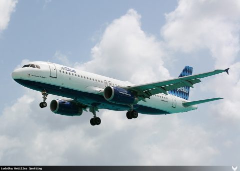 N644JB · Airbus A320 (2009)
