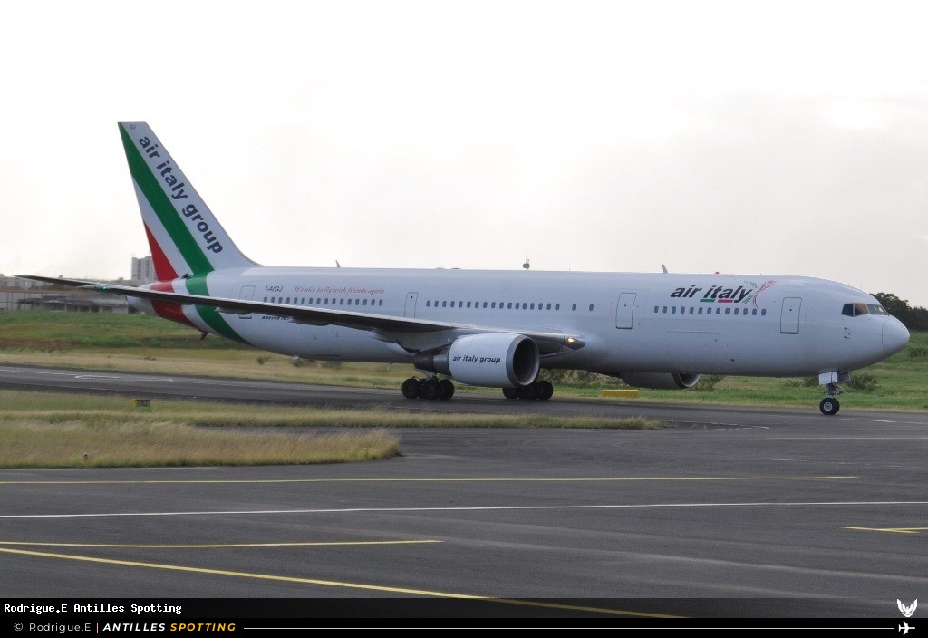 I-AIGJ · Boeing 767-300, Air Italy, Pointe-à-Pitre – Maryse Condé