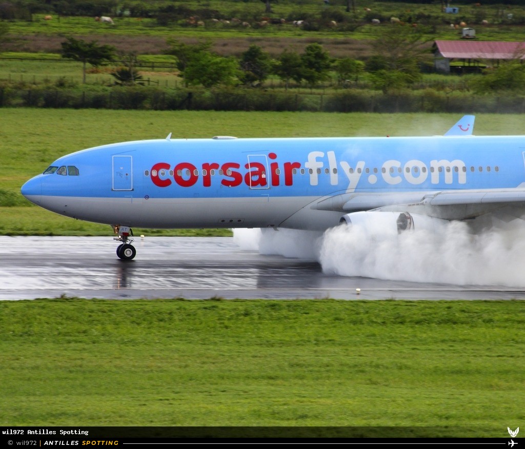 F-HCAT · Airbus A330-200, Corsairfly, Martinique – Aimé Césaire