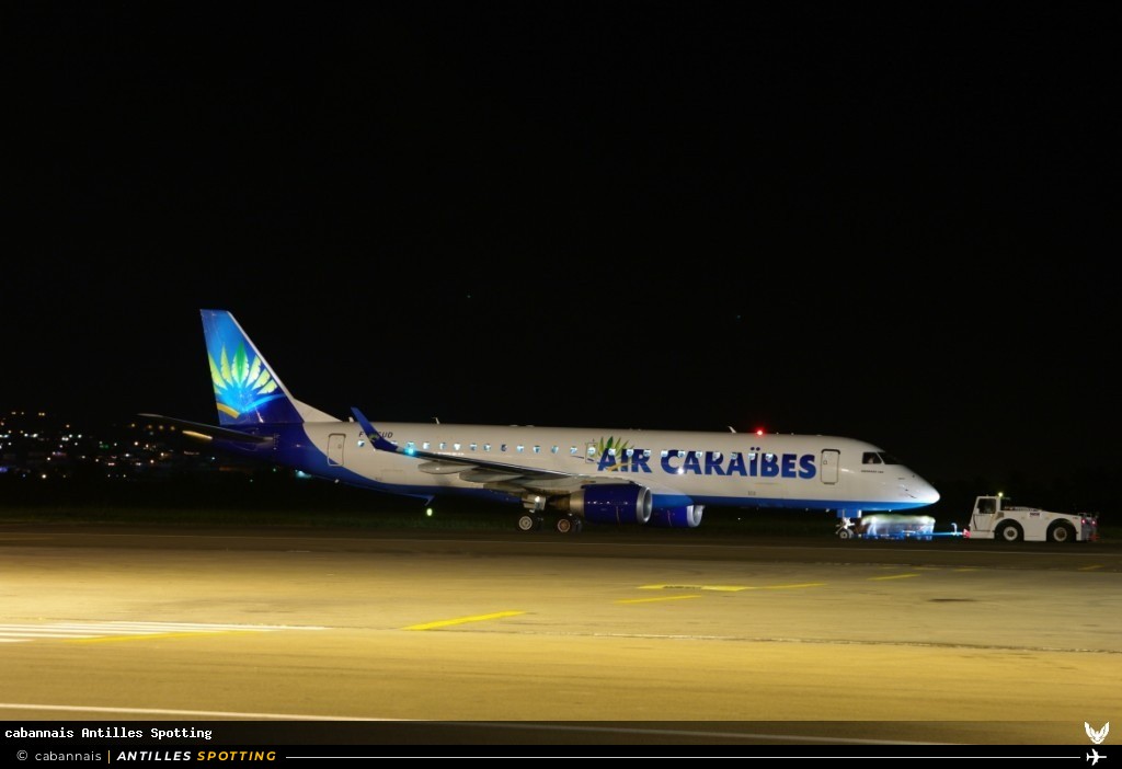 F-OSUD · Embraer E190, Air Caraïbes, Martinique – Aimé Césaire
