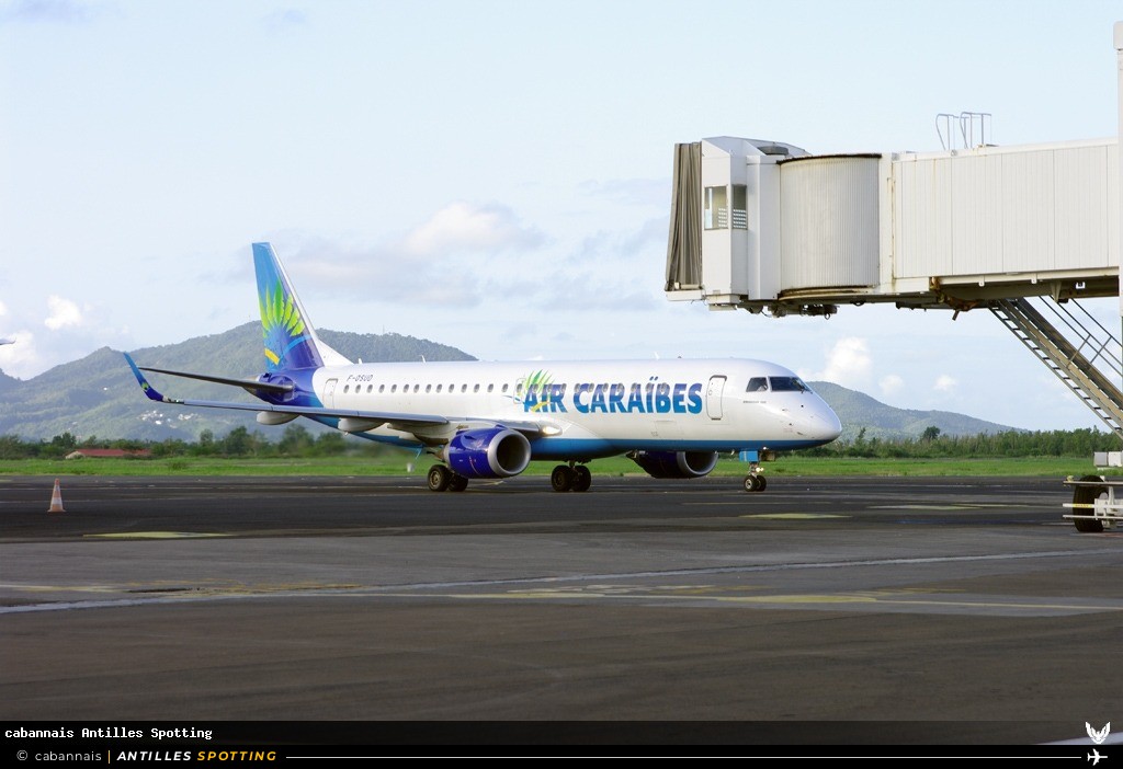 F-OSUD · Embraer E190, Air Caraïbes, Martinique – Aimé Césaire