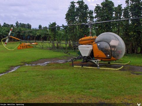 F-BSIA · Bell 47, Martinique – Aimé Césaire