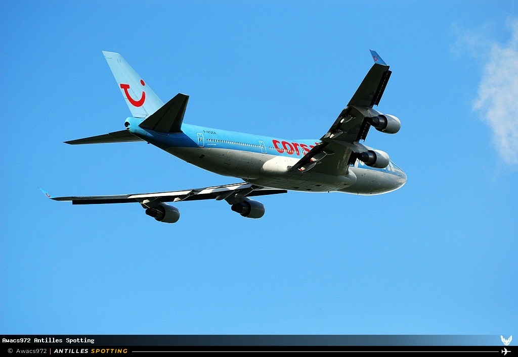 F-HSEX · Boeing 747-400, Corsairfly, Martinique – Aimé Césaire