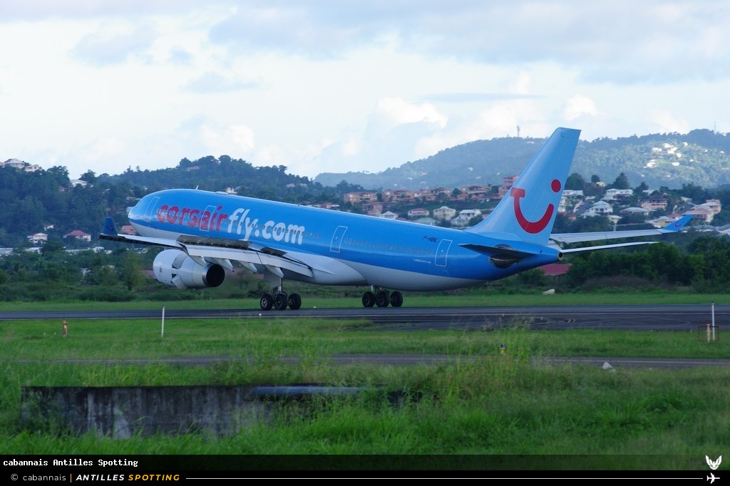 F-HBIL · Airbus A330-200, Corsairfly, Martinique – Aimé Césaire