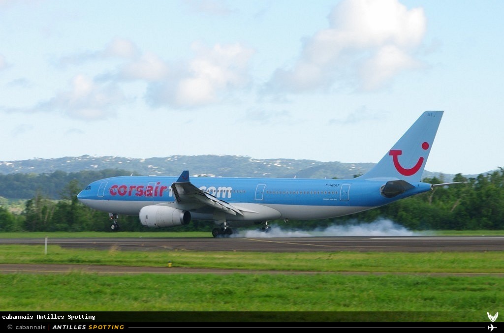 F-HCAT · Airbus A330-200, Corsairfly, Martinique – Aimé Césaire