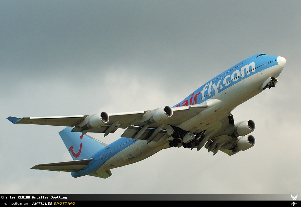 F-HSEA · Boeing 747-400, Corsairfly, Martinique – Aimé Césaire