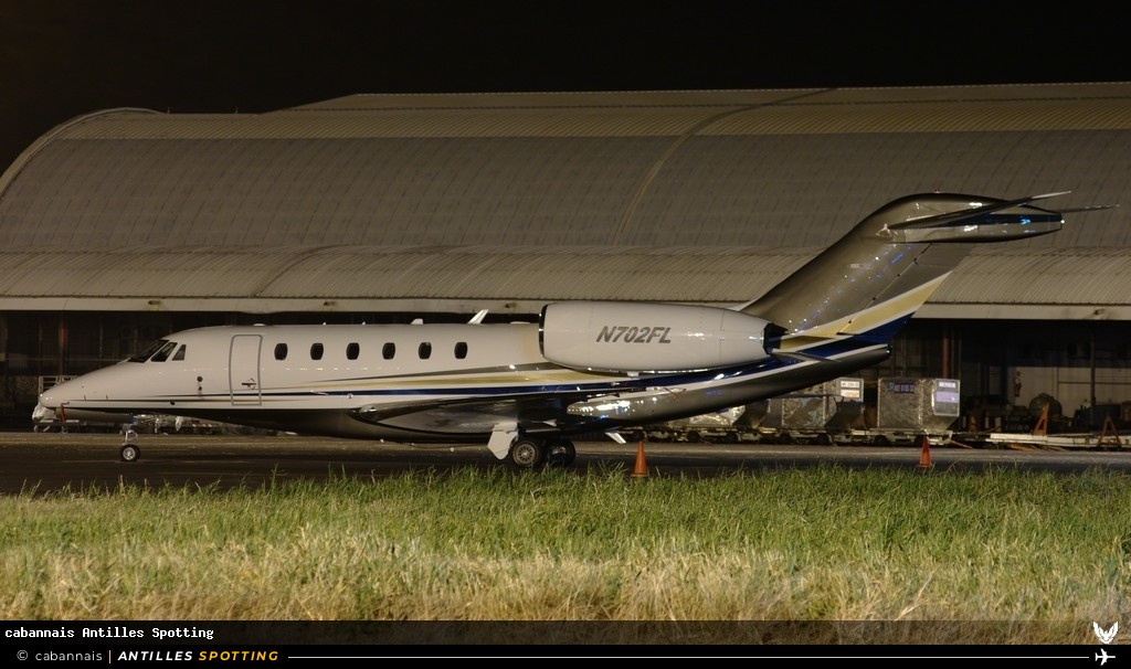 N702FL · Cessna Citation X, Privé, Martinique – Aimé Césaire