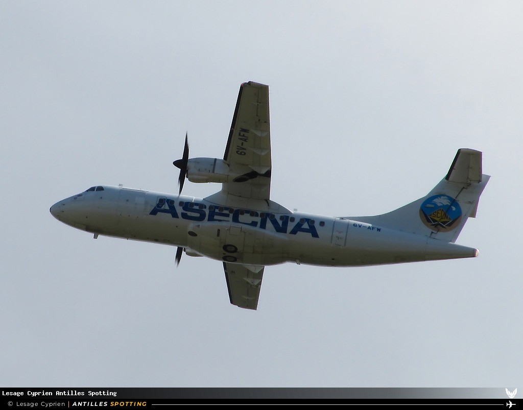 6V-AFM · ATR 42-300, Asecna, Martinique – Aimé Césaire