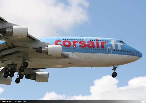 F-GTUI · Boeing 747-400, Martinique – Aimé Césaire